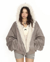 Boogzel Apparel First Snow Reversible Fur Zip Jacket, view 2