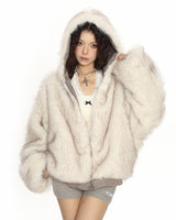 Boogzel Apparel First Snow Reversible Fur Zip Jacket, view 6