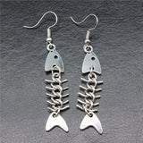 Boogzel Apparel Fish Bone Drop Earrings, view 3