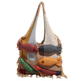 Boogzel Apparel Fish Crochet Shoulder Bag, view 4