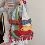 Boogzel Apparel Fish Crochet Shoulder Bag, view 6