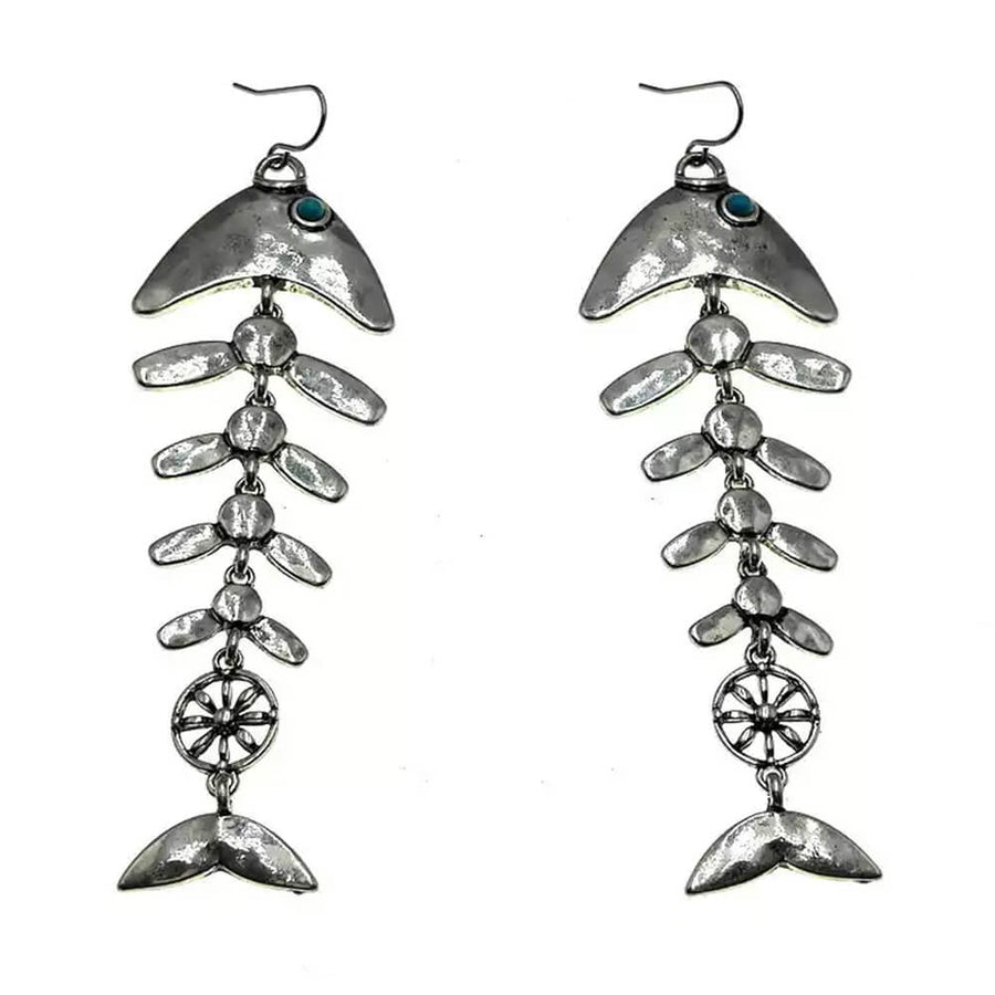 Boogzel Apparel Fishbone Drop Earrings