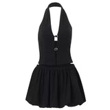 Boogzel Apparel Flirty Babe Halter Top & Bubble Skirt Set, view 2