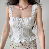 Boogzel Apparel Flirty Babe Lace Up Corset Top, view 2