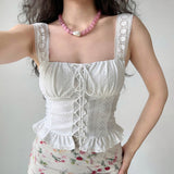Boogzel Apparel Flirty Babe Lace Up Corset Top, view 3