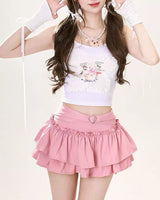 Boogzel Apparel Flirty Babe Ruffle Skirt, view 6