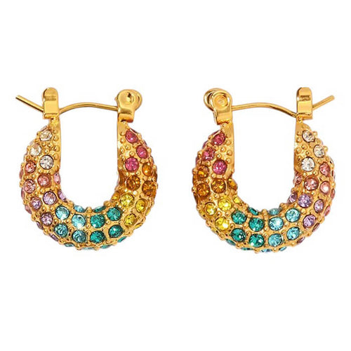 Boogzel Apparel Flirty Baby Rainbow Earrings