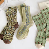 Boogzel Apparel Floral Embroidery Socks, view 2