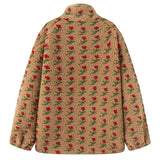 Boogzel Apparel Floral Faux Sherpa Fleece Jacket, view 6