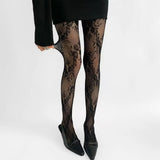 Boogzel Apparel Floral Lace Patterned Tights, view 2