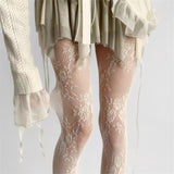 Boogzel Apparel Floral Lace Patterned Tights, view 5