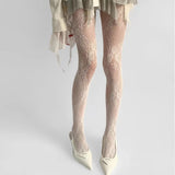 Boogzel Apparel Floral Lace Patterned Tights, view 6