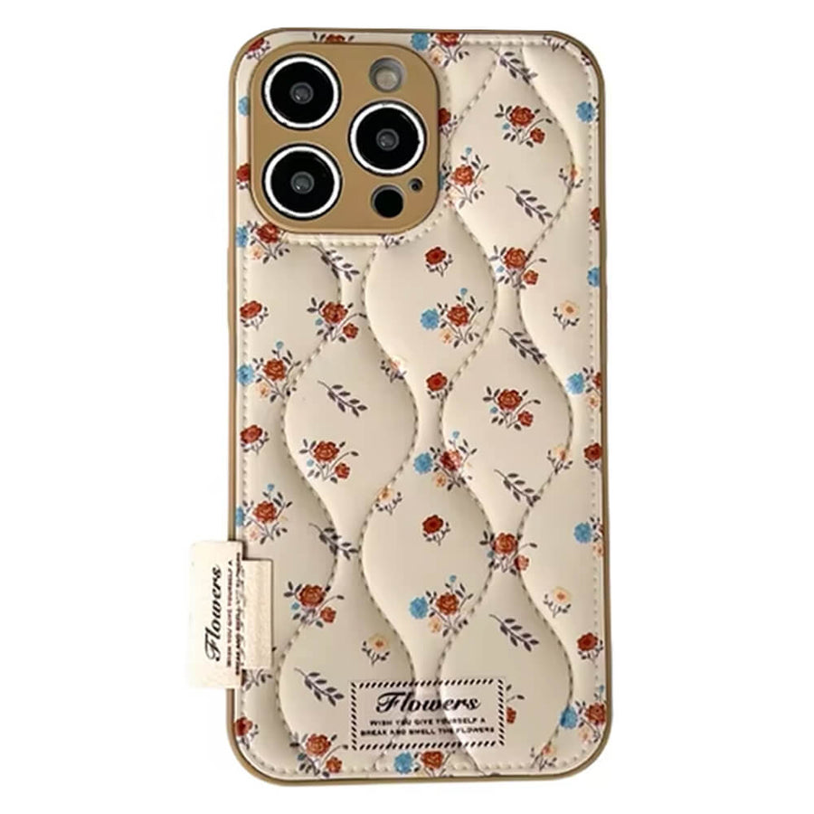 Boogzel Apparel Floral Quilted iPhone Case