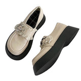 Boogzel Apparel Flower Buckle Chunky Platforms, view 4