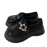 Boogzel Apparel Flower Buckle Chunky Platforms, view 6