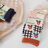 Boogzel Apparel Flower Checkered Socks, view 3