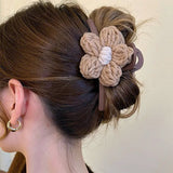 Boogzel Apparel Flower Crochet Hair Claw, view 2