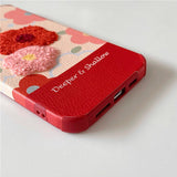 Boogzel Apparel Flower Embroidery iPhone Case, view 3