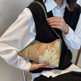 Boogzel Apparel Flower Oil Painting Baguette Bag, view 3