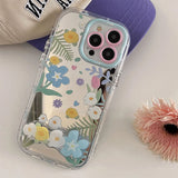 Boogzel Apparel Flowers Pattern IPhone Case With Holder, view 6