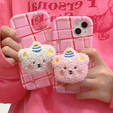 Boogzel Apparel Fluffy Bear iPhone Case, view 3