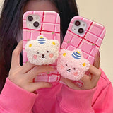Boogzel Apparel Fluffy Bear iPhone Case, view 4