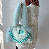 Boogzel Apparel Fluffy Chain Shoulder Bag, view 3