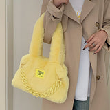 Boogzel Apparel Fluffy Chain Shoulder Bag, view 5