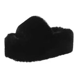 Boogzel Apparel Fluffy Platform Slippers, view 3