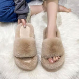 Boogzel Apparel Fluffy Platform Slippers, view 4