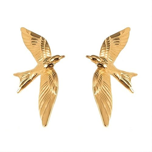 Boogzel Apparel Flying Bird Aesthetic Earrings