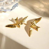 Boogzel Apparel Flying Bird Aesthetic Earrings, view 3