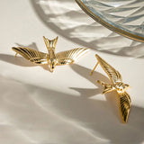 Boogzel Apparel Flying Bird Aesthetic Earrings, view 4