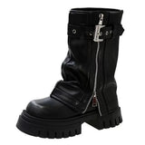 Boogzel Apparel Forbidden Girlfriend Chunky Boots, view 2