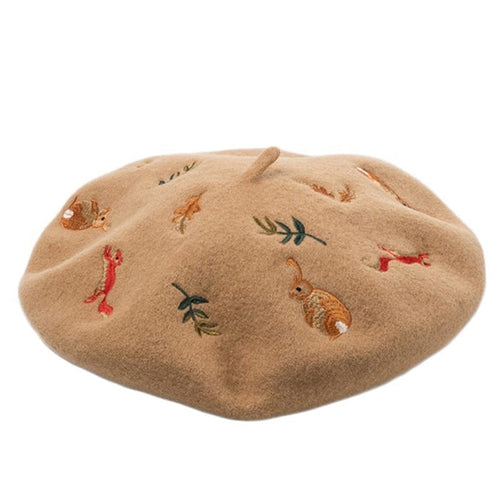 Boogzel Apparel Forest Embroidered Beret