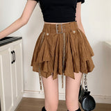 Boogzel Apparel Forest Fairy Mini Skirt in Brown, view 4