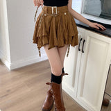 Boogzel Apparel Forest Fairy Mini Skirt in Brown, view 6