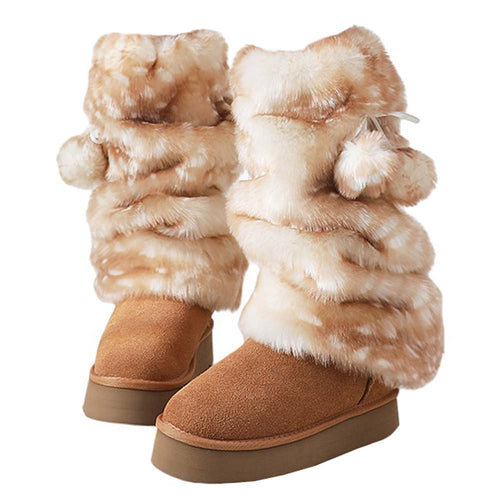 Boogzel Apparel Forest Fawn Fluffy Leg Warmers
