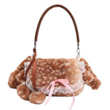 Boogzel Apparel Forest Fawn Fluffy Shoulder Bag, view 3