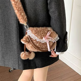 Boogzel Apparel Forest Fawn Fluffy Shoulder Bag, view 6