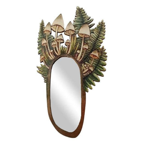 Boogzel Apparel Forest Mushroom Wooden Mirror