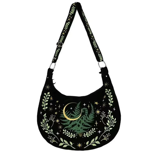 Boogzel Apparel Forestcore Aesthetic Embroidery Bag