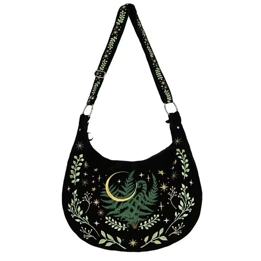 Boogzel Apparel Forestcore Aesthetic Embroidery Bag