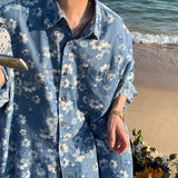 Boogzel Apparel Forget-me-Not Denim Shirt, view 2