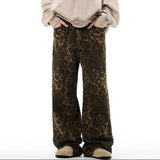 Boogzel Apparel Found Leopard Wide-Leg Jeans, view 3