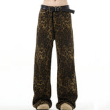 Boogzel Apparel Found Leopard Wide-Leg Jeans, view 5