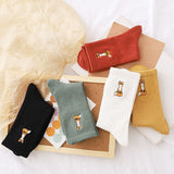 Boogzel Apparel Fox Embroidery Socks, view 2