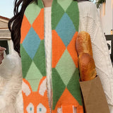 Boogzel Apparel Fox Knitted Scarf, view 4