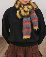 Boogzel Apparel Frazzled English Woman Striped Scarf, view 5