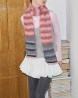 Boogzel Apparel Frazzled English Woman Striped Scarf, view 6